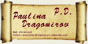Paulina Dragomirov vizit kartica
